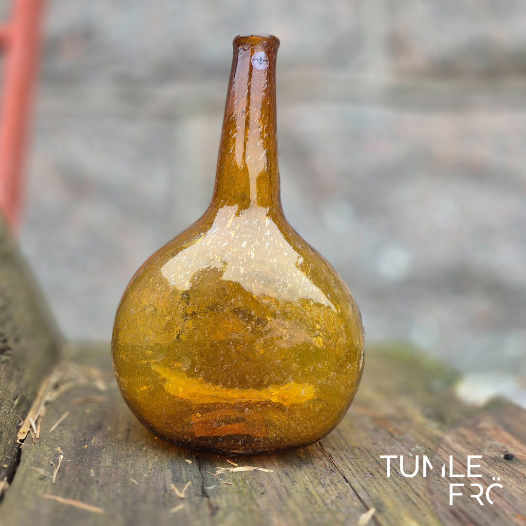 Munblåst Glasflaska Brun